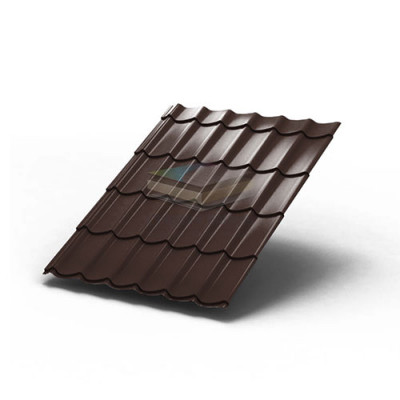 Металлочерепица Монтеррей-0,4 RAL8017 Полиэстер.