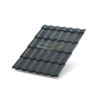 Металлочерепица Ламонтерра X 0.45 RAL7024 Полиэстер Металлочерепица Ламонтерра X 0.45 RAL7024 Полиэстер