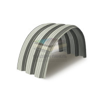 Профнастил H114ПГ-1.2, для бескаркассных ангаров, Полиэстер RAL 9002