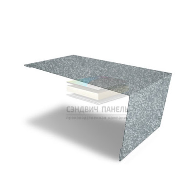 Планка мансардная 0,4 оцинкованный Планка мансардная 0,4 оцинкованный