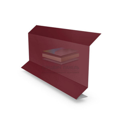 Планка примыкания 0,45 RAL3005 Полиэстер с пленкой