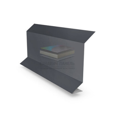 Планка примыкания 0,5 RAL7024 PurPro Matt 275