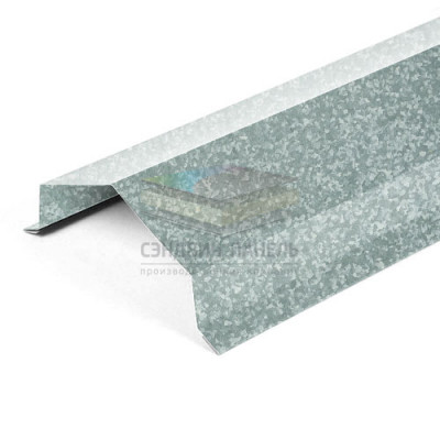 Парапетная крышка угольная 100мм 0,45 Оцинкованный Парапетная крышка угольная 100мм 0,45 Оцинкованный