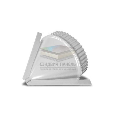 Заглушка конька круглого конусная-0.45 RAL7047 Полиэстер Заглушка конька круглого конусная-0.45 RAL7047 Полиэстер