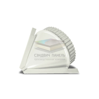 Заглушка конька круглого конусная-0.45 RAL9010 Полиэстер Заглушка конька круглого конусная-0.45 RAL9010 Полиэстер